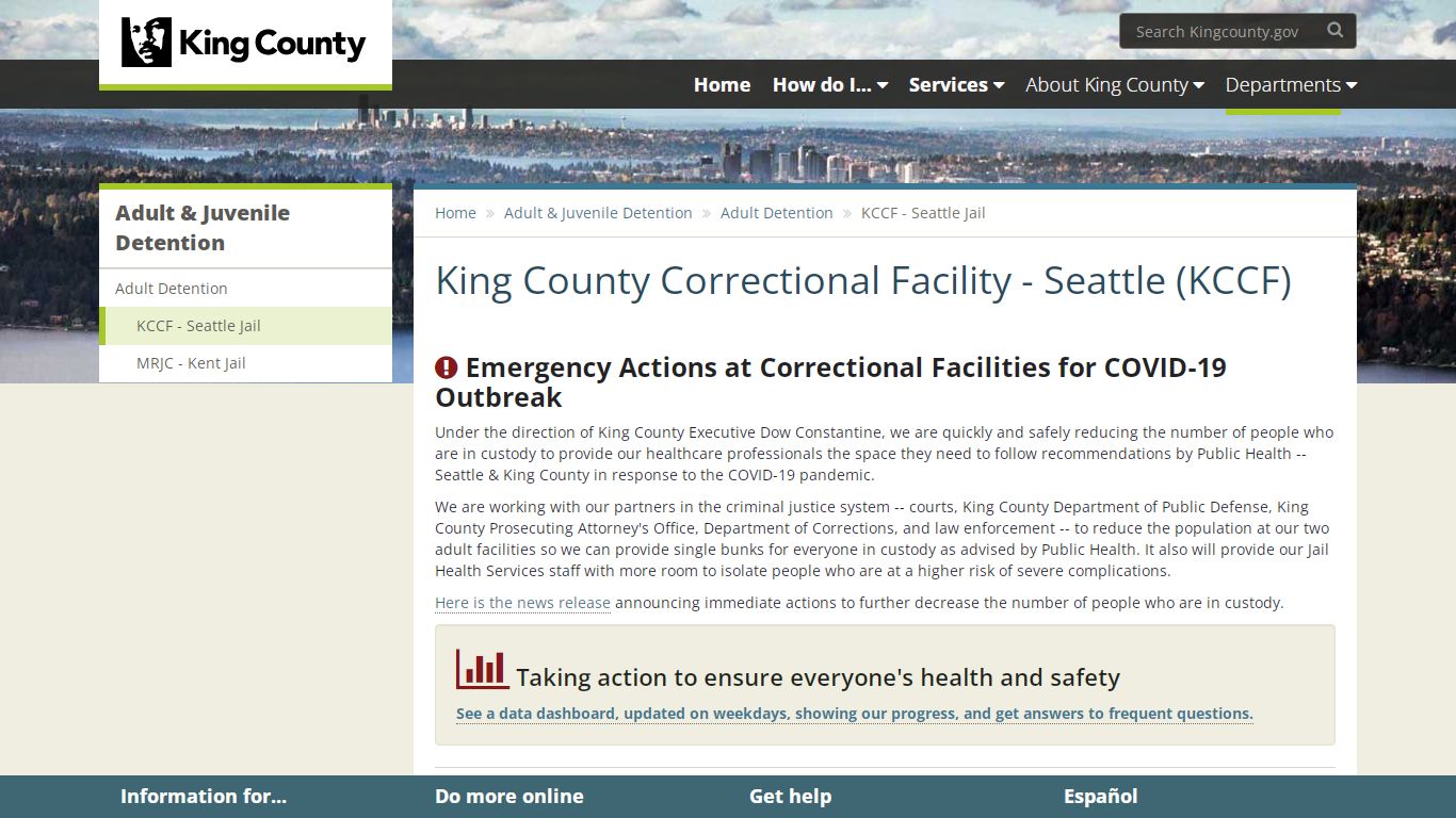 King County Correctional Facility - Seattle (KCCF) - King ...